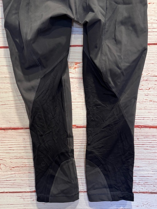 Lululemon Throwback Inspire High-
Rise Crop 21" in Graphite Grey / Black Sz 4 - Picture 12 of 14